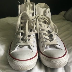 White Converse All Star “Chucks” High-Tops